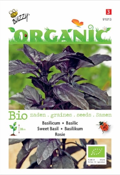 Basil Rosie BIO (Ocimum Basilicum) 350 seeds